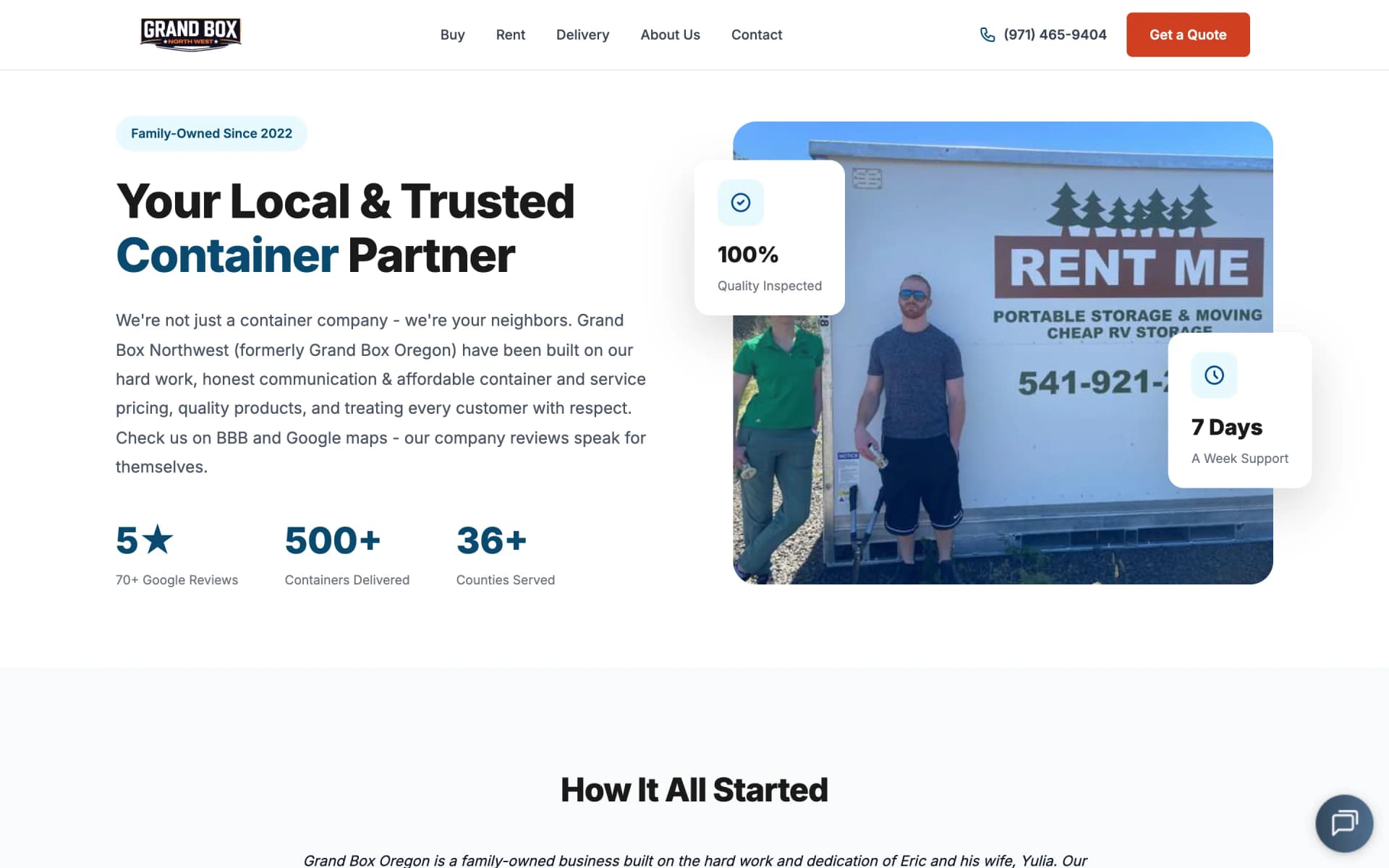 Grand Box Northwest project